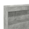 vidaXL Storage Headboard Concrete Grey 135 cm Engineered Wood