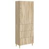 vidaXL Cabinet Set 2 pcs Sonoma Oak Engineered Wood