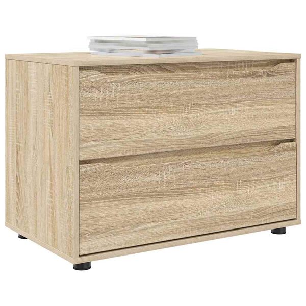 vidaXL Storage Cabinet Sonoma Oak 80 x 48 x 57 cm Engineered Wood