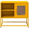 vidaXL TV Cabinet Mustard Yellow 68x39x60.5 cm Steel