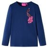 Kids' T-shirt with Long Sleeves Navy Blue 104