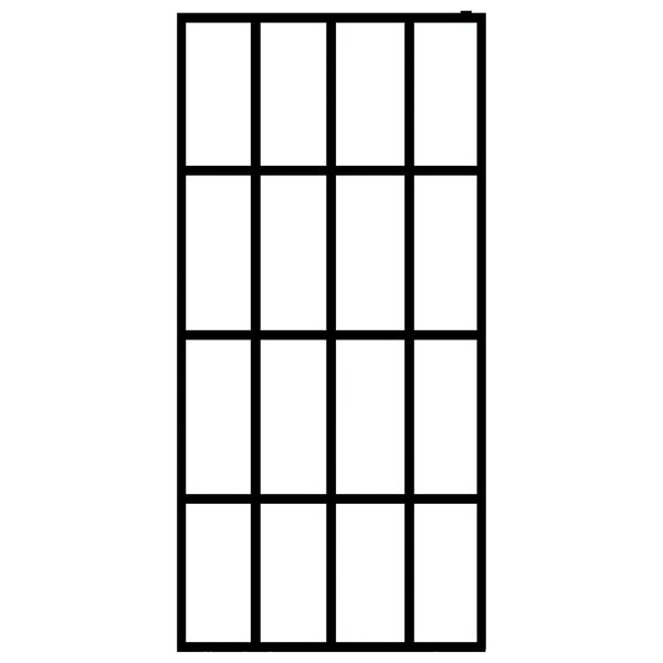 vidaXL Walk-in Shower Screen Frosted Tempered Glass 140x195 cm