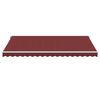 vidaXL Automatic Retractable Awning with LED Burgundy 450x350 cm