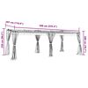 vidaXL Gazebo with Mesh Walls Taupe 6x3 m Steel