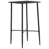 vidaXL Bar Table | Black | MDF with PVC coating and powder-coated steel