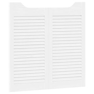 vidaXL Swing Doors 2 pcs 80 x 40 cm Solid Pine Wood White