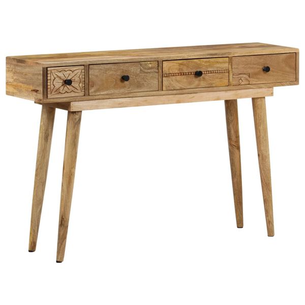 vidaXL Console Table 118x30x77 cm Solid Mango Wood