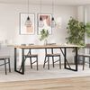 vidaXL Dining Table Legs O-Frame 180x80x73 cm Steel