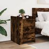 vidaXL Bedside Cabinet Smoked Oak 45x50x65 cm Engineered Wood