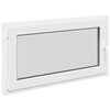 vidaXL Basement Window "RISOR" 110x70 cm Tilt&Turn DIN Left White