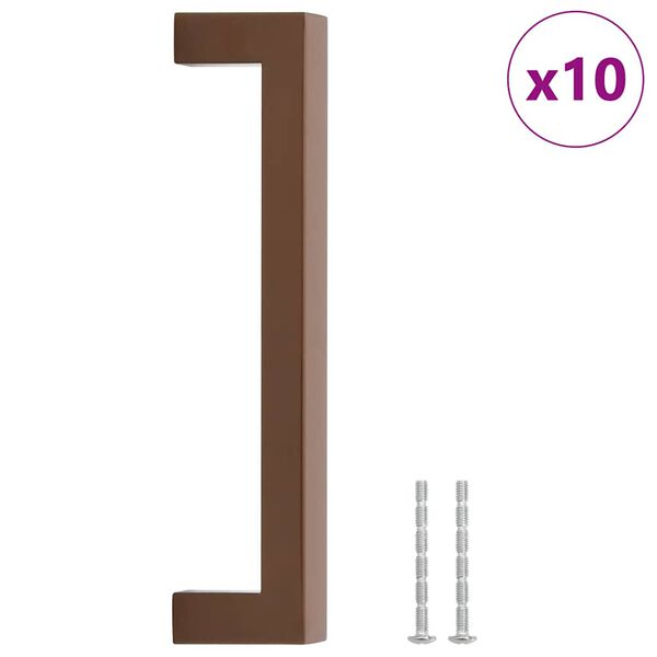 vidaXL Cabinet Handles 10 pcs Bronze 160 mm Stainless Steel