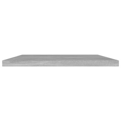 vidaXL Bookshelf Boards 8 pcs Concrete Grey 60x20x1.5 cm Engineered Wood