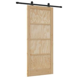 vidaXL Sliding Door ORKDAL Natural 86 x 198.5 cm Solid Pine Wood