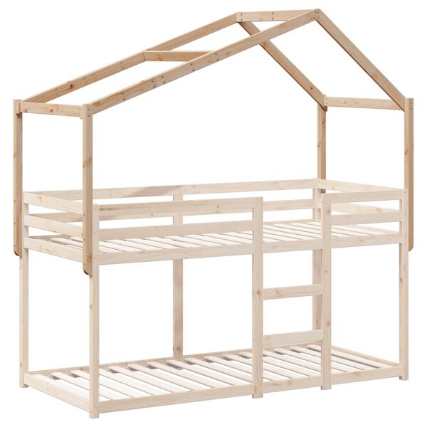 vidaXL Kids' Bed Roof 213x85.5x144.5 cm Solid Wood Pine