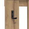 vidaXL Wall-Mounted Coat Rack Artisan oak 100 x 10 x 100 cm