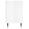vidaXL Bedside Cabinets 2 pcs High Gloss White 40x30x50 cm Engineered Wood