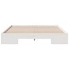 vidaXL Floor Bed Frame with Storage White 140 x 200 cm Solid pine wood