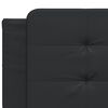 vidaXL Bed Frame without Mattress "Zadar" Black 200x200 cm Faux Leather