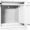 vidaXL Office Cabinet White 90x40x102 cm Steel