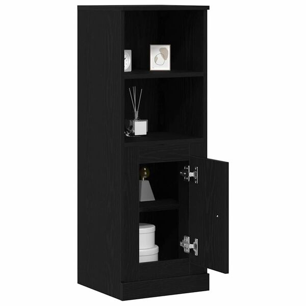 vidaXL Highboard Black Oak 36 x 35.5 x 103.5 cm Engineered wood