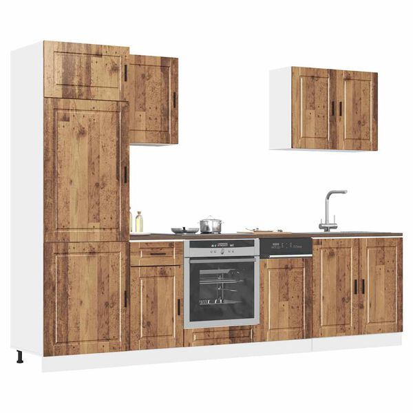 vidaXL 7 Piece Kitchen Cabinet Set Porto Old Wood Engineered Wood