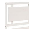 vidaXL Extra Long Bed Frame without Mattress White 140x210 cm Solid Wood