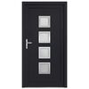 vidaXL Front Door Anthracite 98x190 cm PVC
