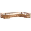 vidaXL Outdoor Sofa Set 8 pcs Natural