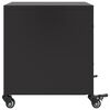 vidaXL Bedside Cabinet Black 36x39x43.5 cm Steel