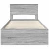 vidaXL Bed Frame Grey Sonoma 100 x 200 cm Solid Pine Wood