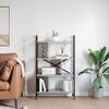 vidaXL Bookshelf Grey Sonoma 75 x 30 x 123.5 cm Engineered Wood