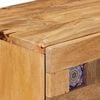 vidaXL Bedside Cabinet Natural 50 x 33 x 60 cm Solid Mango Wood