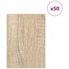 vidaXL Decor Panels 50 pcs Sonoma oak 15 x 21 x 0.3 cm Engineered wood