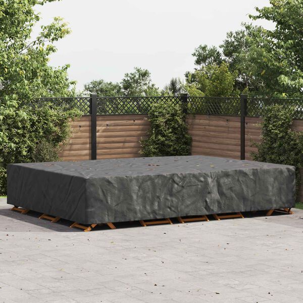 vidaXL Furniture Cover Plain Black 400 x 300 x 70 cm 600D