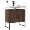 vidaXL Bathroom Sink Cabinet Brown Oak 60x33x60 cm Engineered Wood