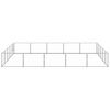 vidaXL Dog Kennel Silver 25 m&sup2; Steel