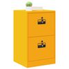 vidaXL File Cabinet with Drawer Mustard Yellow 45.5 x 42 x 74.5 cm