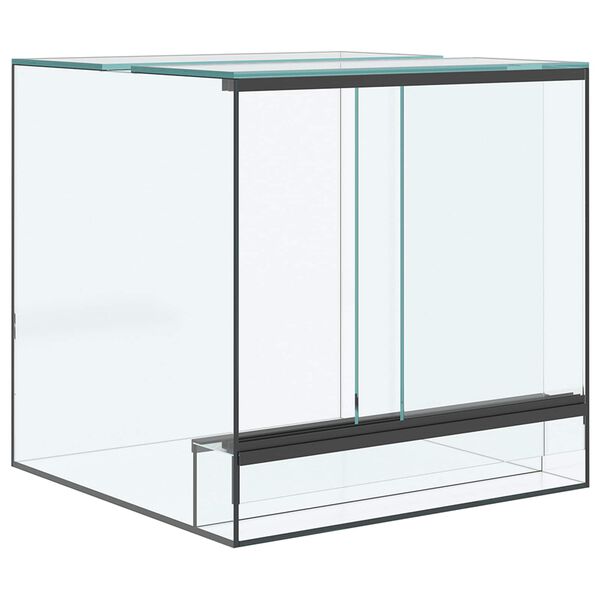 vidaXL Terrarium with Storage Transparent 30 x 30 x 30 cm Glass