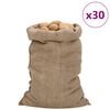 vidaXL Jute Sacks 30 pcs 60x105 cm 100% Jute 340 gsm