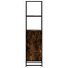 vidaXL Highboard Smoked Oak 35.5x35x139 cm Engineered Wood and Metal