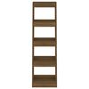 vidaXL Book Cabinet/Room Divider Brown Oak 40x30x135 cm