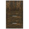 vidaXL Wall-mounted Bedside Cabinet Smoked Oak