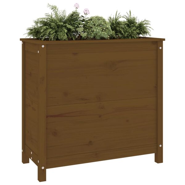 vidaXL Garden Planter Honey Brown 82.5x40x78 cm Solid Wood Pine