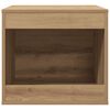 vidaXL Cat Litter Box Enclosure Artisian Oak 47x59x42 cm Engineered Wood