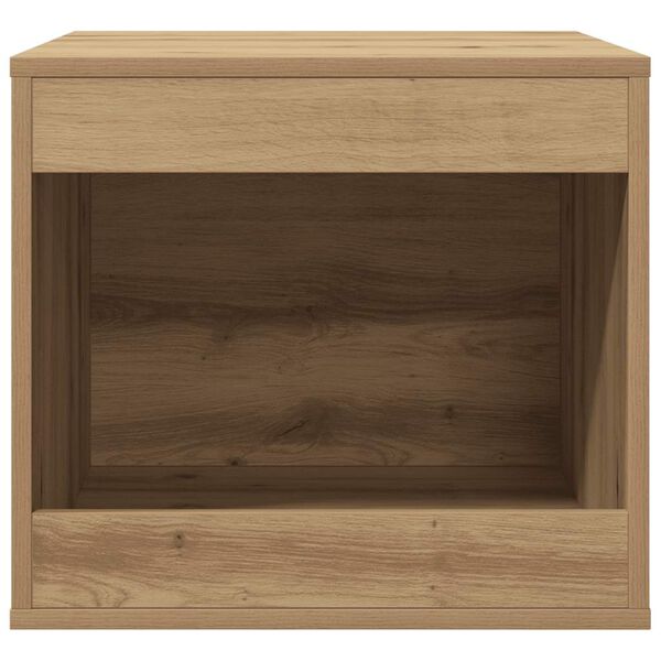 vidaXL Cat Litter Box Enclosure Artisian Oak 47x59x42 cm Engineered Wood