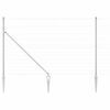 vidaXL Welded Wire Fence with Spikes 25 x 1.5 m Galvanised Steel Mesh