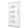 vidaXL Front Door Aluminium and PVC White 110x210 cm