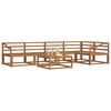 vidaXL Outdoor Sofa Set 6 pcs Natural Solid Acacia Wood