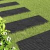 vidaXL Stepping Stone 6 pcs Black 60.5 x 25 x 2 cm Rubber