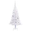 vidaXL Artificial Christmas Tree with Stand White 120 cm PVC and Steel